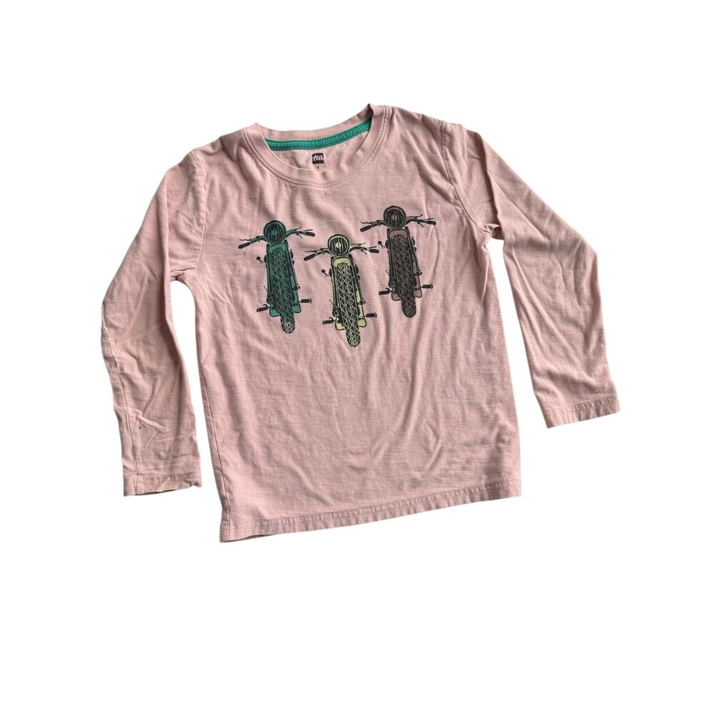 Tea Collection Boys Size 6 Long Sleeve Shirt Lot Cotton Fox Turtle Tiger Fish - Picture 4 of 11